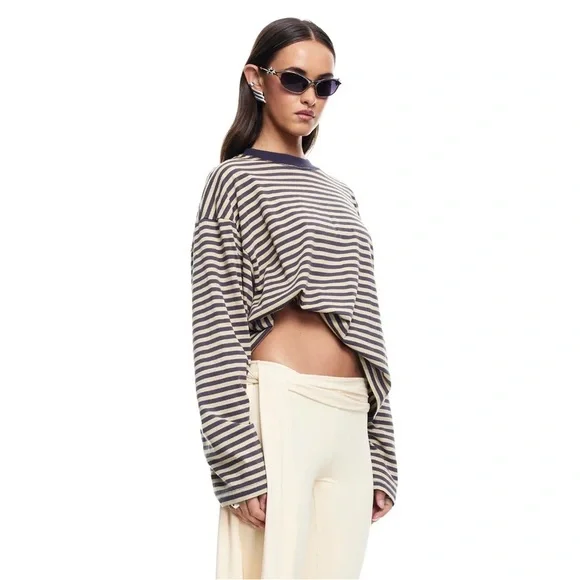 Lioness BLOOM LONG SLEEVE | BEIGE STRIPE C5 - Picture 2 of 6